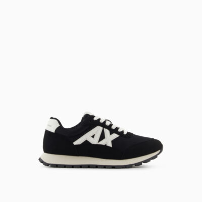 Sneakers nera ARMANI EXCHANGE da uomo con AX laterale bianca