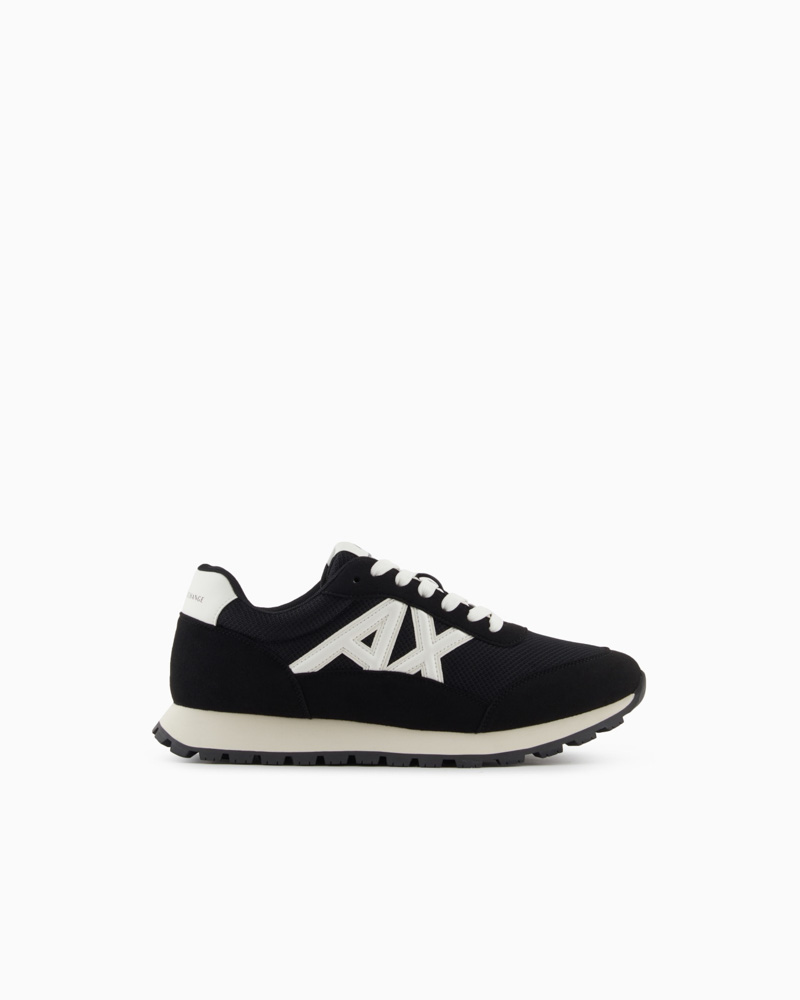 Sneakers nera ARMANI EXCHANGE da uomo con AX laterale bianca