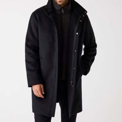 Cappotto uomo nero GUESS da uomo