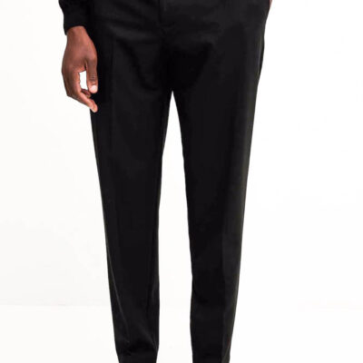 Pantalone nero ARMANI EXCHANGE uomo misto lana stretch