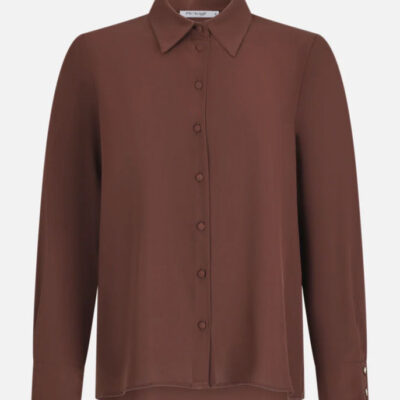 ARTIGLI camicia marrone donna elasticizzata-1