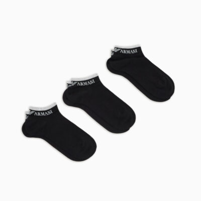 PACK 3 FANTASMINI NERI DONNA EMPORIO ARMANI