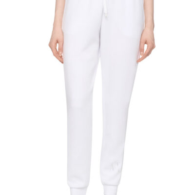 Pantalone sportivo ARMANI EXCHANGE bianco da donna con polsino e strass