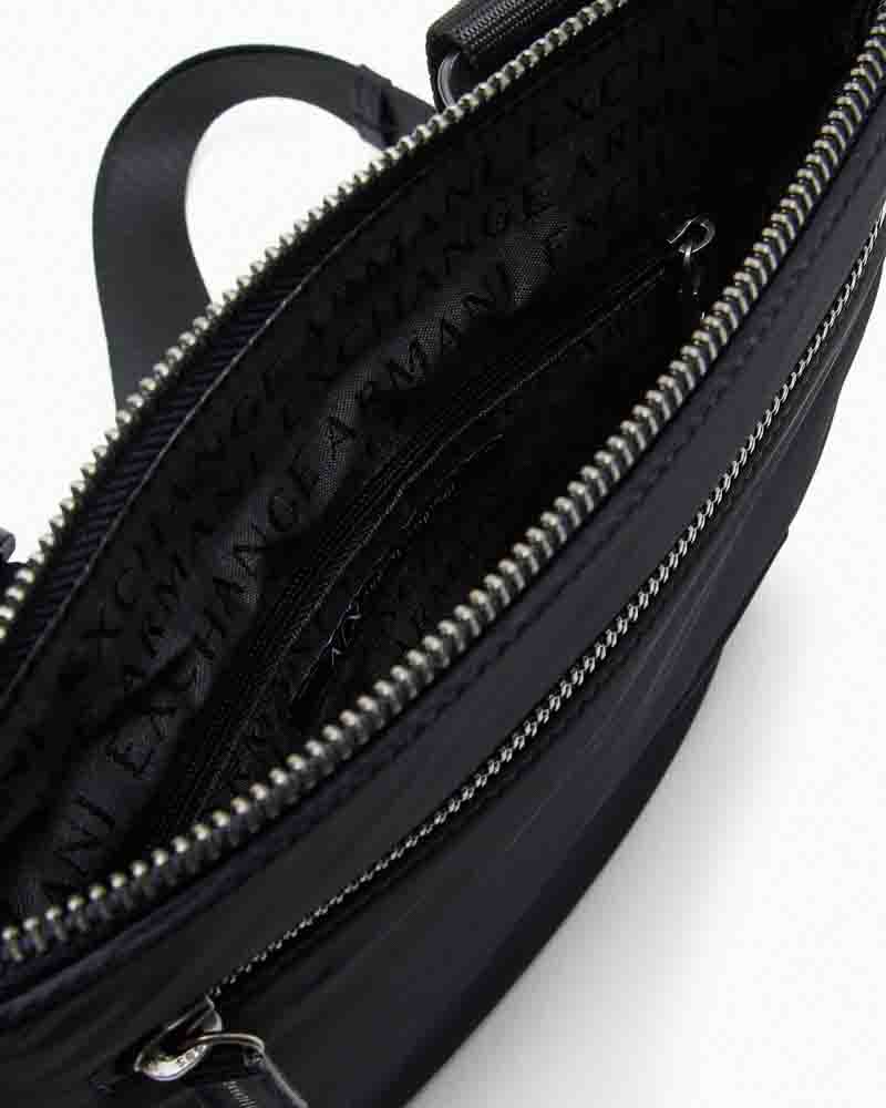 Borsa a tracolla uomo ARMANI EXCHANGE blu in tessuto-1