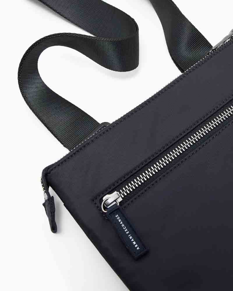 Borsa a tracolla uomo ARMANI EXCHANGE blu in tessuto