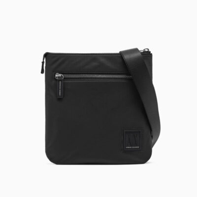 Borsa a tracolla uomo ARMANI EXCHANGE nera in tessuto