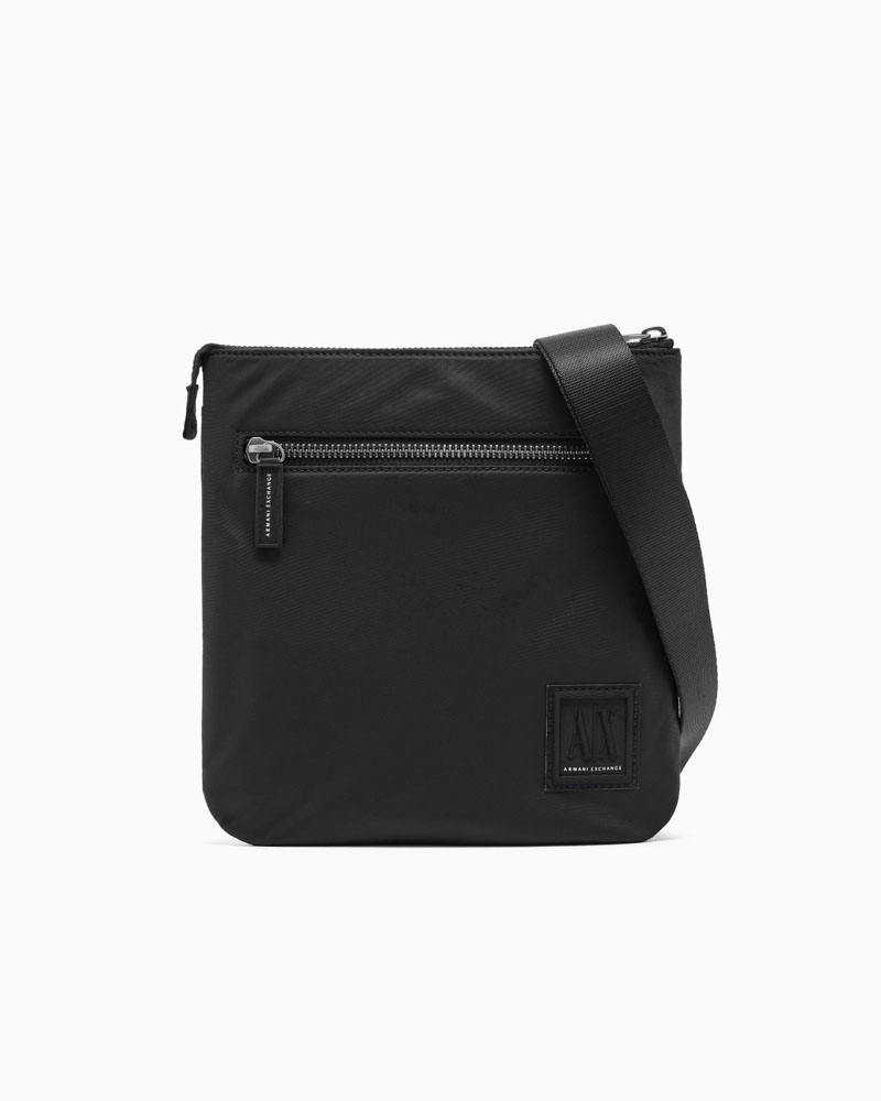 Borsa a tracolla uomo ARMANI EXCHANGE nera in tessuto