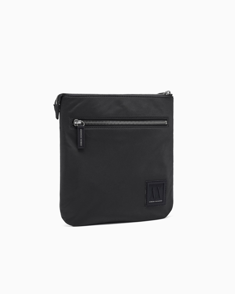 Borsa a tracolla uomo ARMANI EXCHANGE nera in tessuto-3