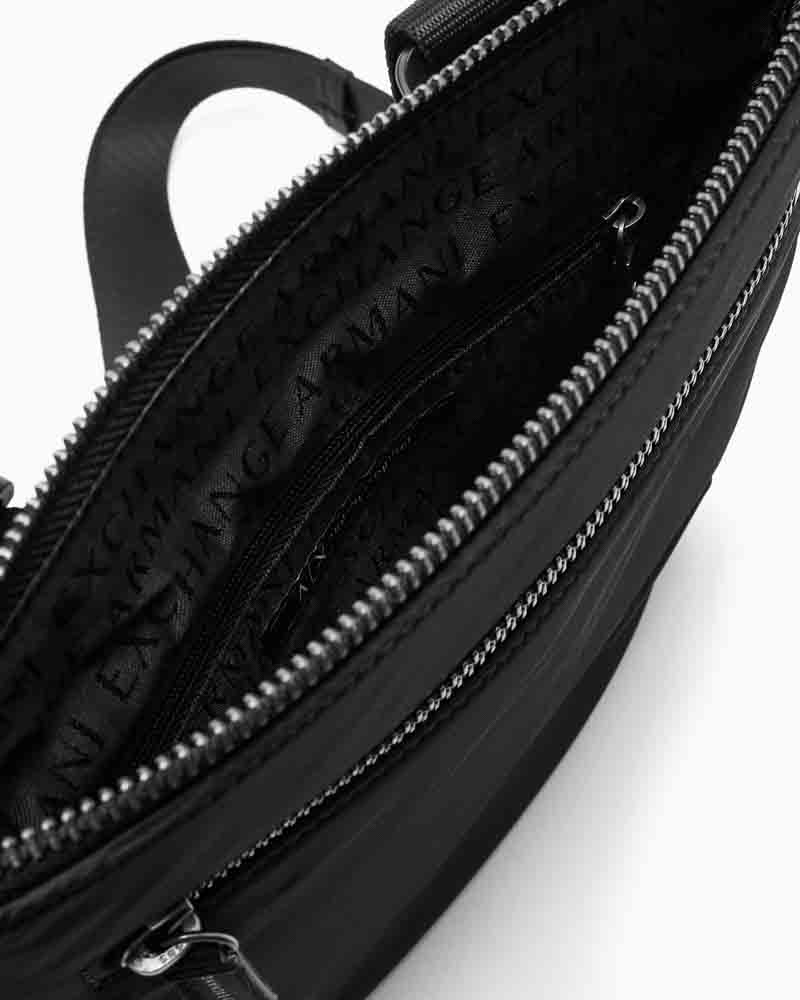 Borsa a tracolla uomo ARMANI EXCHANGE nera in tessuto-1