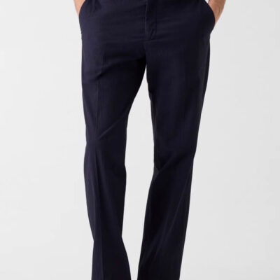 Pantalone blu uomo GUESS tessuto goffrato