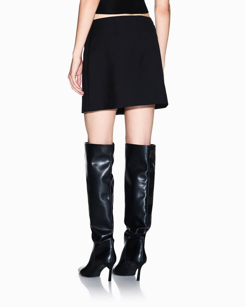 Gonna da donna nera corta ARMANI EXCHANGE-1