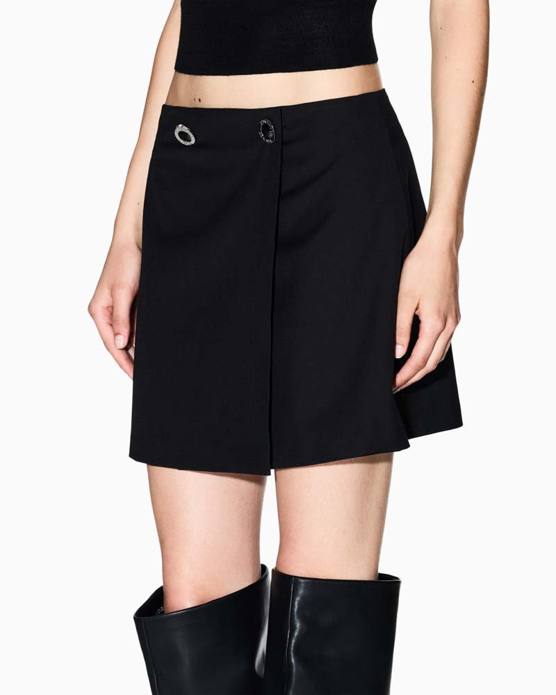 Gonna da donna nera corta ARMANI EXCHANGE