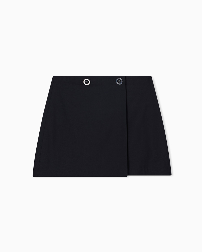 Gonna da donna nera corta ARMANI EXCHANGE-4