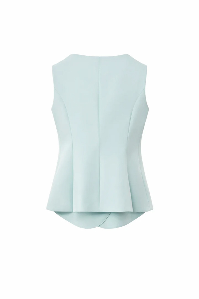 Gilet asimmetrico da donna ARTIGLI color menta-6