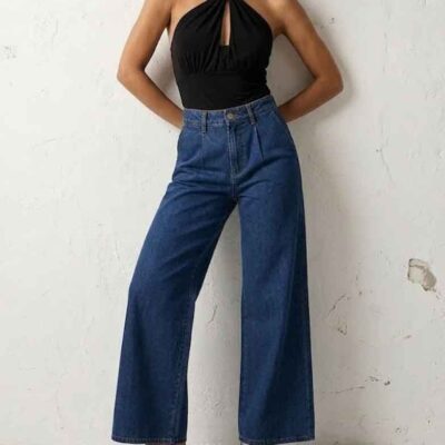 Top in maglina nera ARTIGLI donna con accessorio