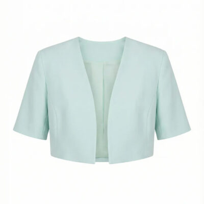 ARTIGLI giacca corta donna mezza manica color menta