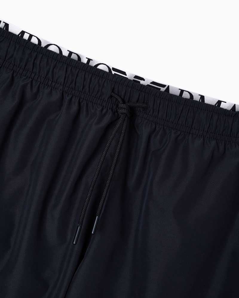 Boxer mare nero lungo EMPORIO ARMANI uomo con elastico logato-2