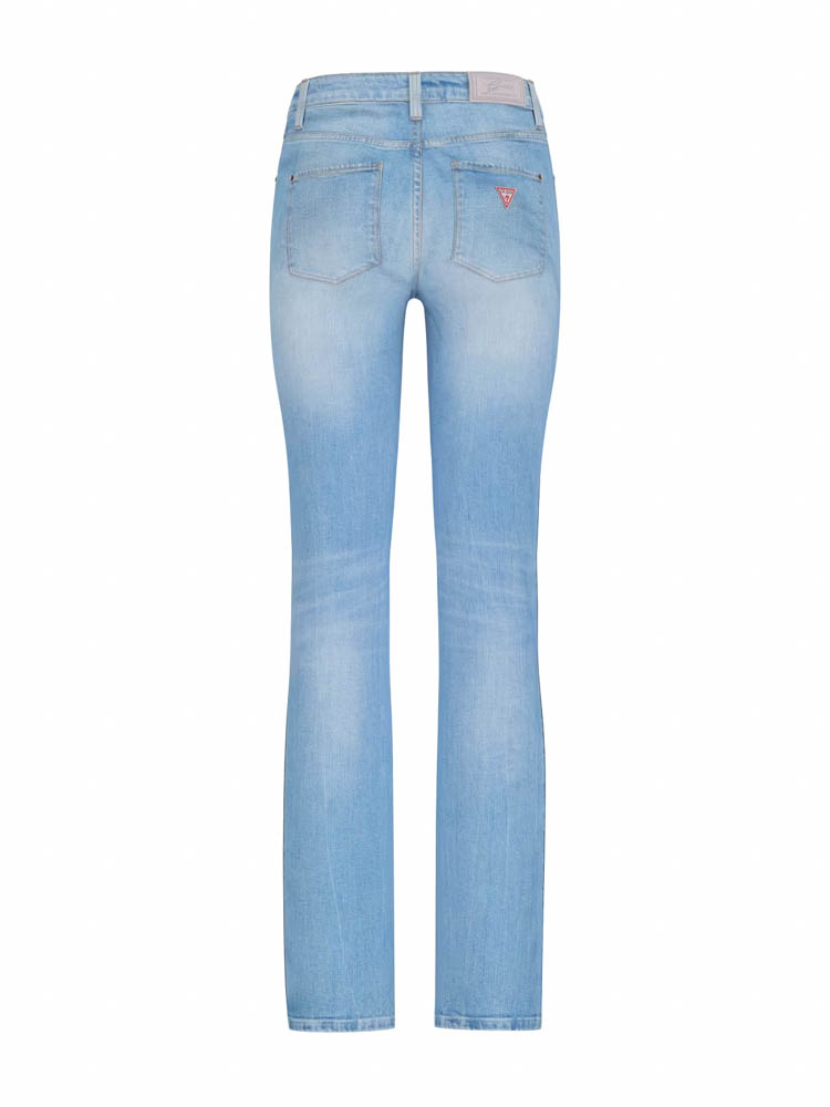 GUESS jeans da donna in denim elasticizzato chiaro modello con gamba dritta-3