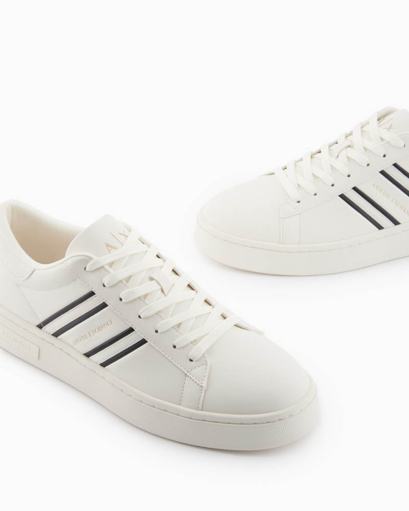 Scarpe allacciate ARMANI EXCHANGE uomo con bande a contrasto e suola in gomma-1