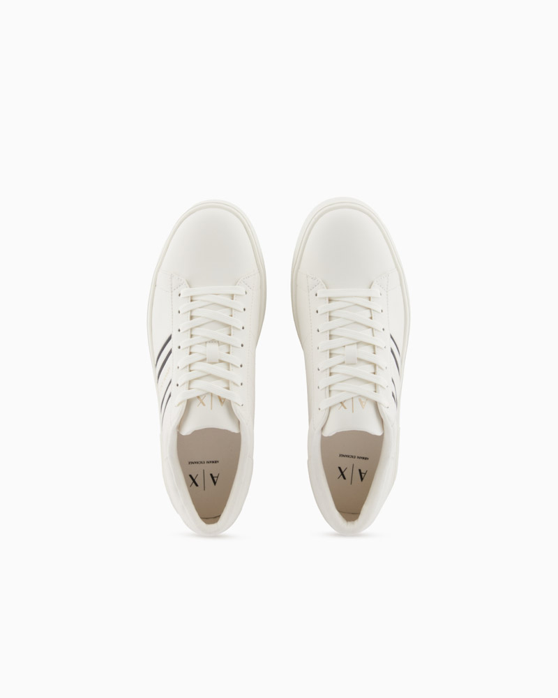 Scarpe allacciate ARMANI EXCHANGE uomo con bande a contrasto e suola in gomma-5